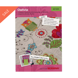 OESD Owlivia Machine Embroidery CD by Benartex Studios - Sale