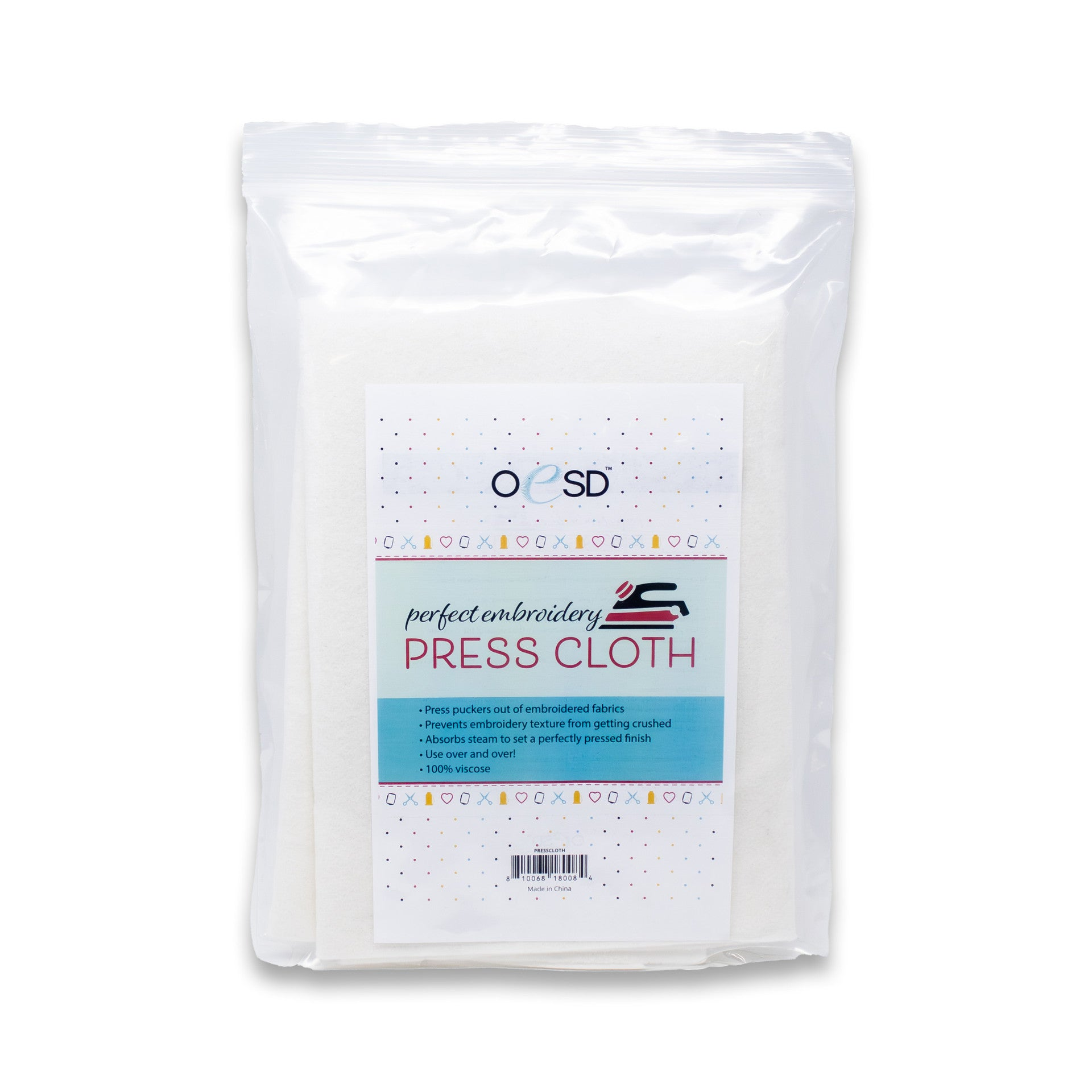 OESD Perfect Embroidery Press Sheet - Silicone Press Cloth for Machine Embroidery