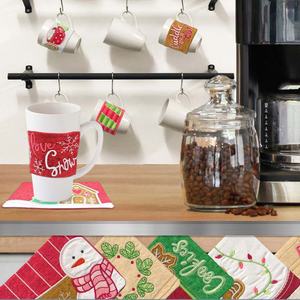 Warm & Cozy Mug Rugs CD - craft pattern by OESD