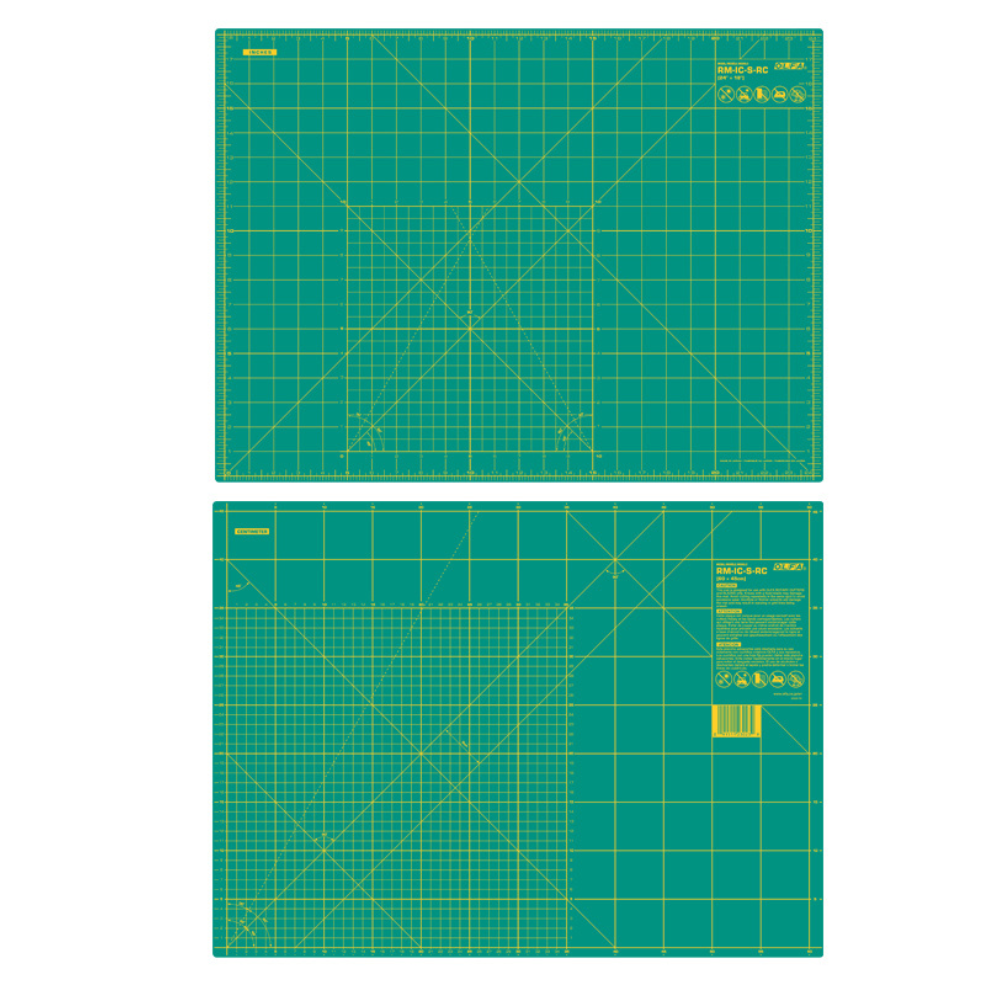 Olfa Self-Healing Rotary Cutting Mat 36" x 24" (87.5cm x 57.5cm) - Double-Sided Metric and Imperial Grid