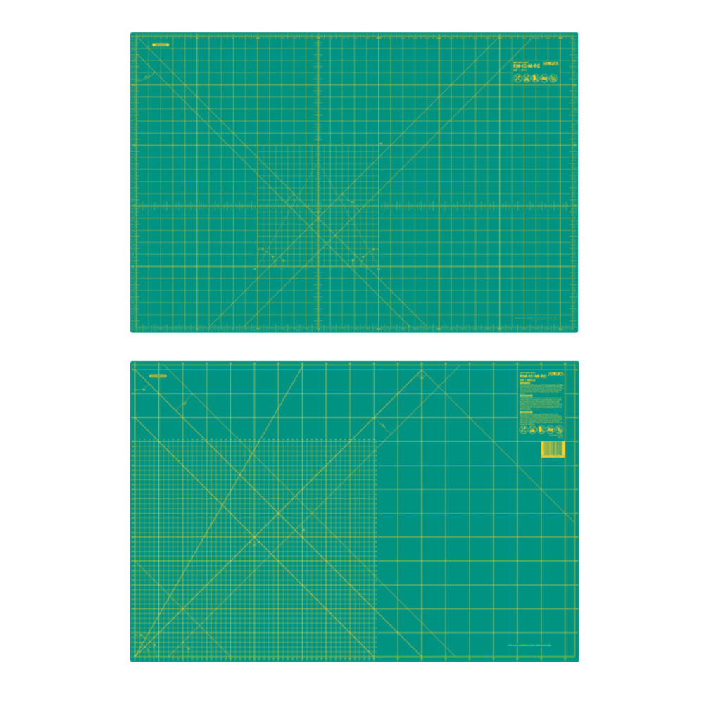 Olfa Self-Healing Rotary Cutting Mat 35" x 23" (87.5cm x 57.5cm) - Double-Sided Metric and Imperial Grid