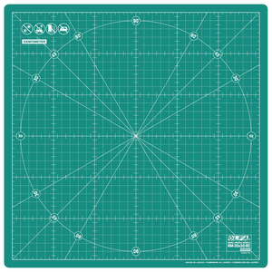 Olfa Rotating Cutting Mat 30cm - Two-Piece 360° Rotating Self-Healing Mat with Non-Slip Base
