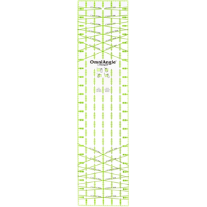 Omnigrid OmniAngle Wedge Ruler 6" x 24" - quilting template set for patchwork blocks