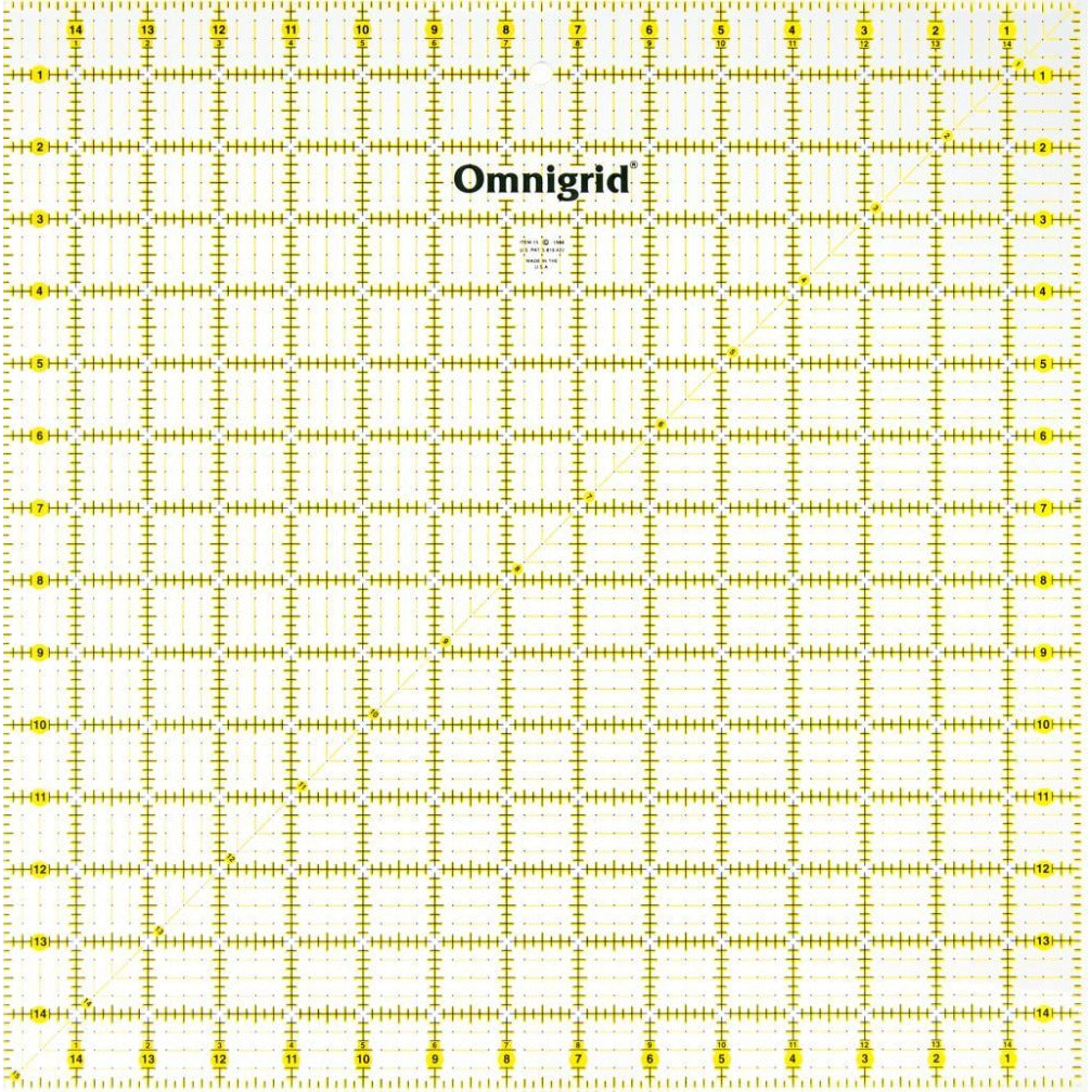 Omnigrid 15" Square Ruler - quilting ruler and template