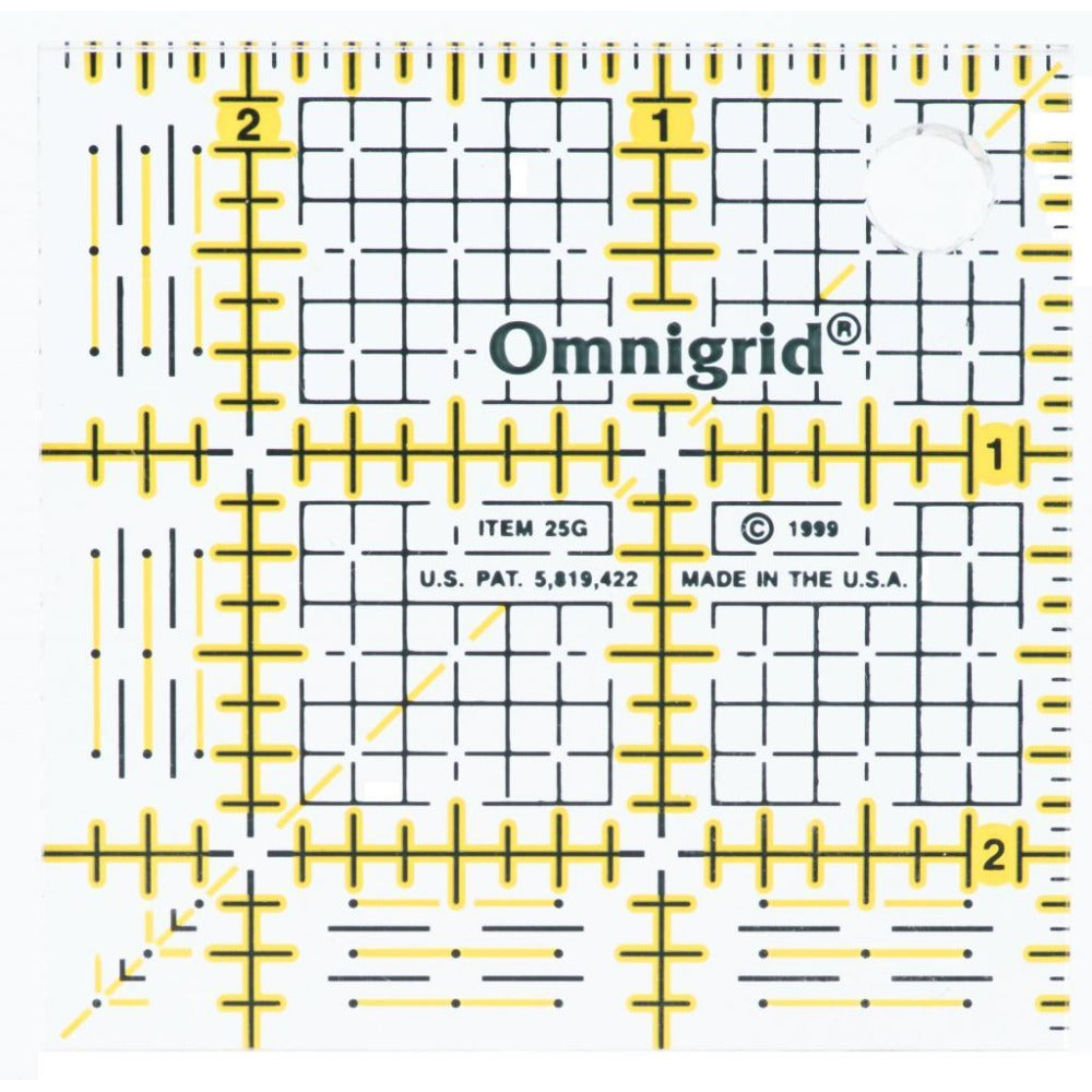 Omnigrid 2½" Square Ruler - quilting ruler and template