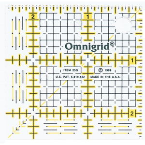 Omnigrid 2½" Square Ruler - quilting ruler and template