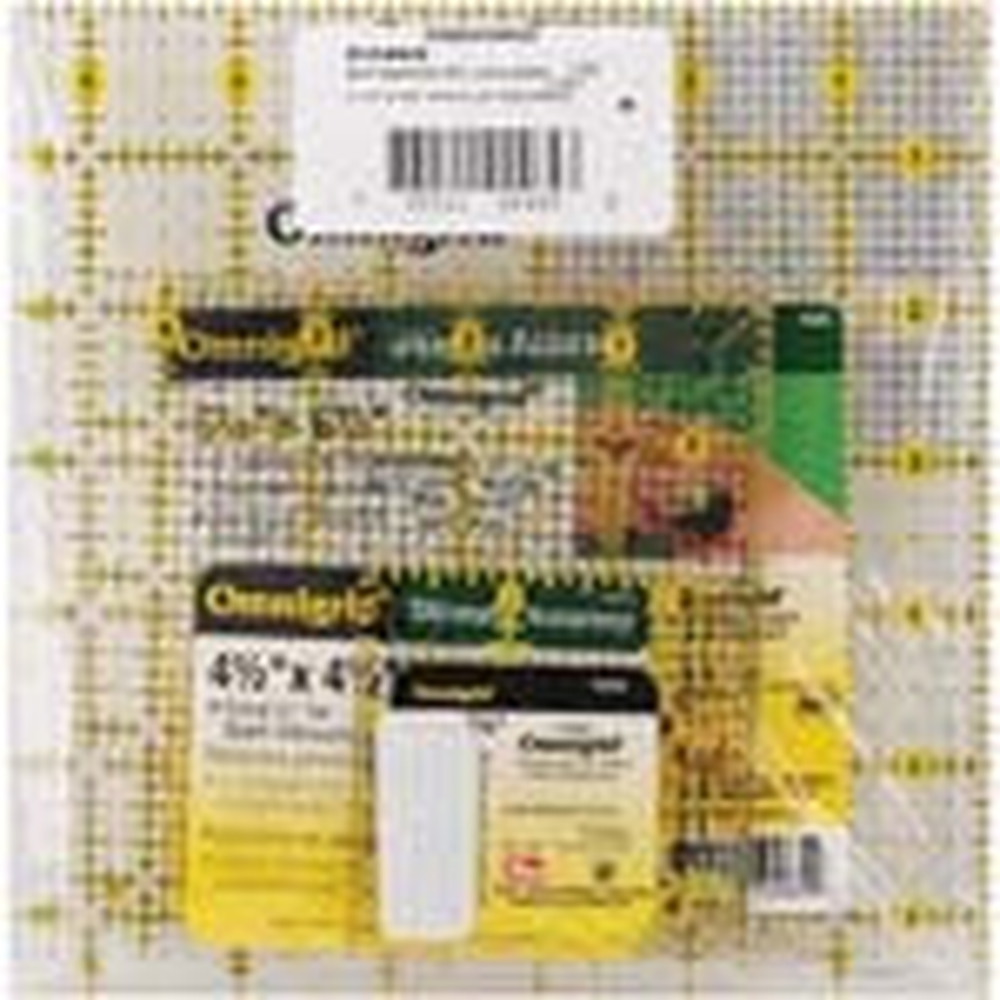 Omnigrid 3 Small Squares Ruler Set 6½" 4½" & 2½" - quilting ruler and template