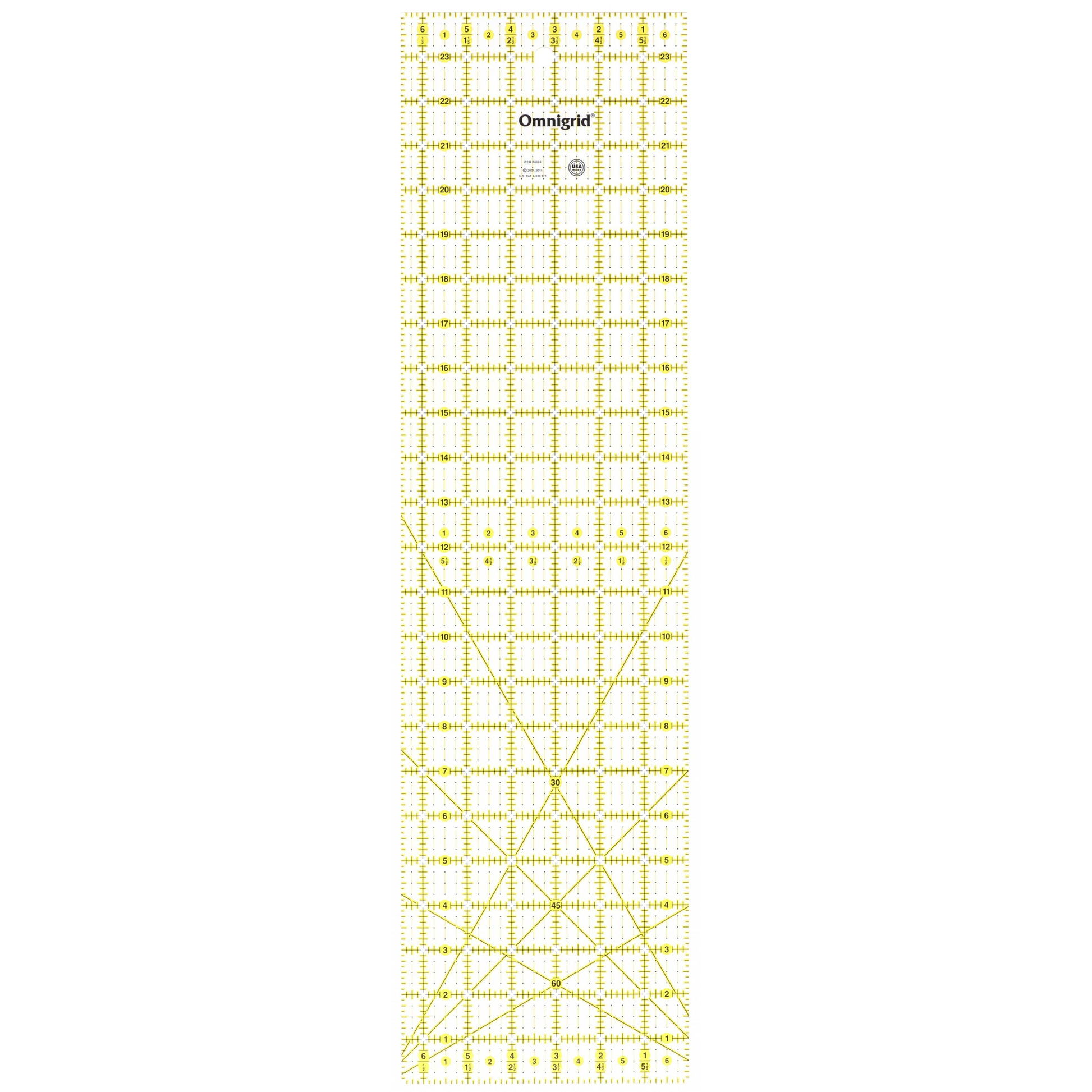 Omnigrid 6½" x 24" Ruler - quilting ruler and template