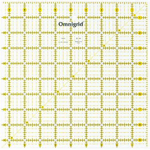Omnigrid 9½" Square Ruler - quilting ruler and template