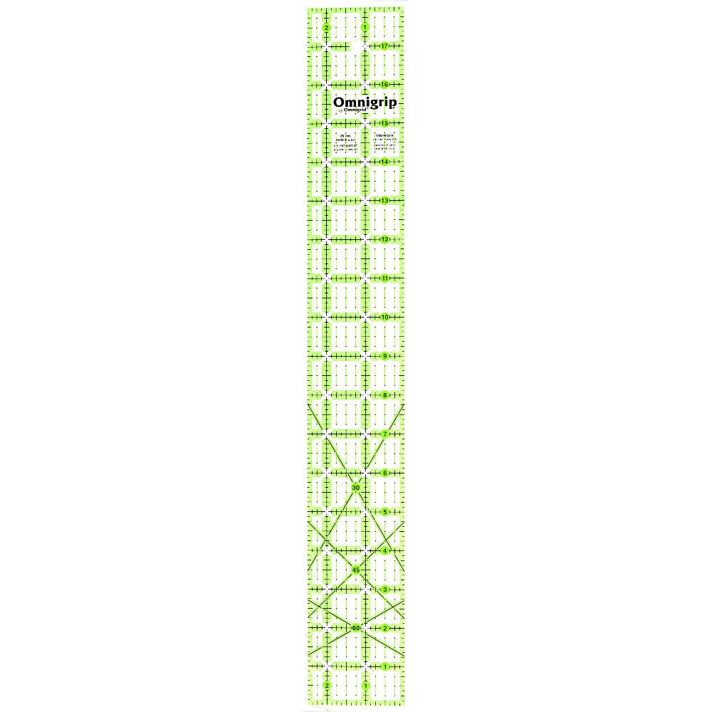 Omnigrid Omnigrip 2½" x 18" Ruler - quilting ruler and template