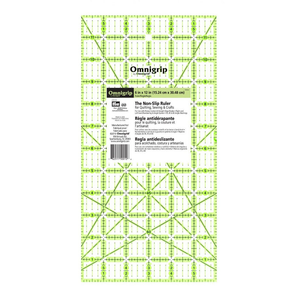 Omnigrid Omnigrip 6" x 12" Ruler - quilting ruler and template
