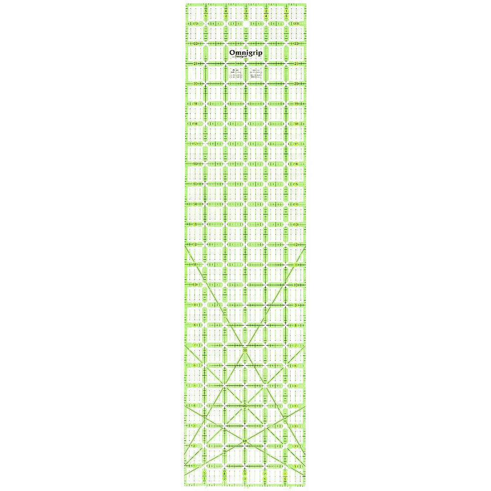 Omnigrid Omnigrip 6" x 24" Ruler - quilting ruler and template