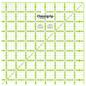 Omnigrid Omnigrip 8½" Square Ruler - quilting ruler and template