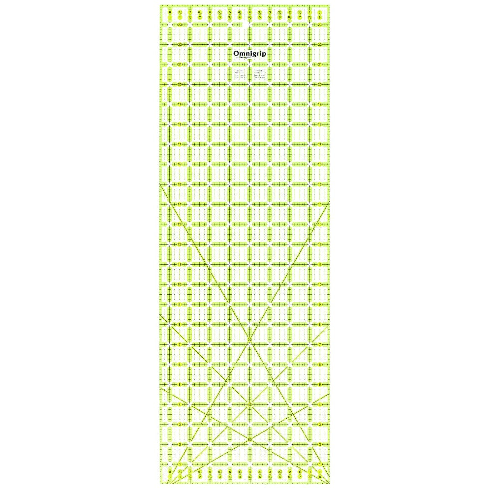 Omnigrid Omnigrip 8½" x 24" Ruler - quilting ruler and template