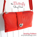 Emmaline Bags Emmaline The Butterfly Sling Purse - sewing and crafts storage bag - detail view