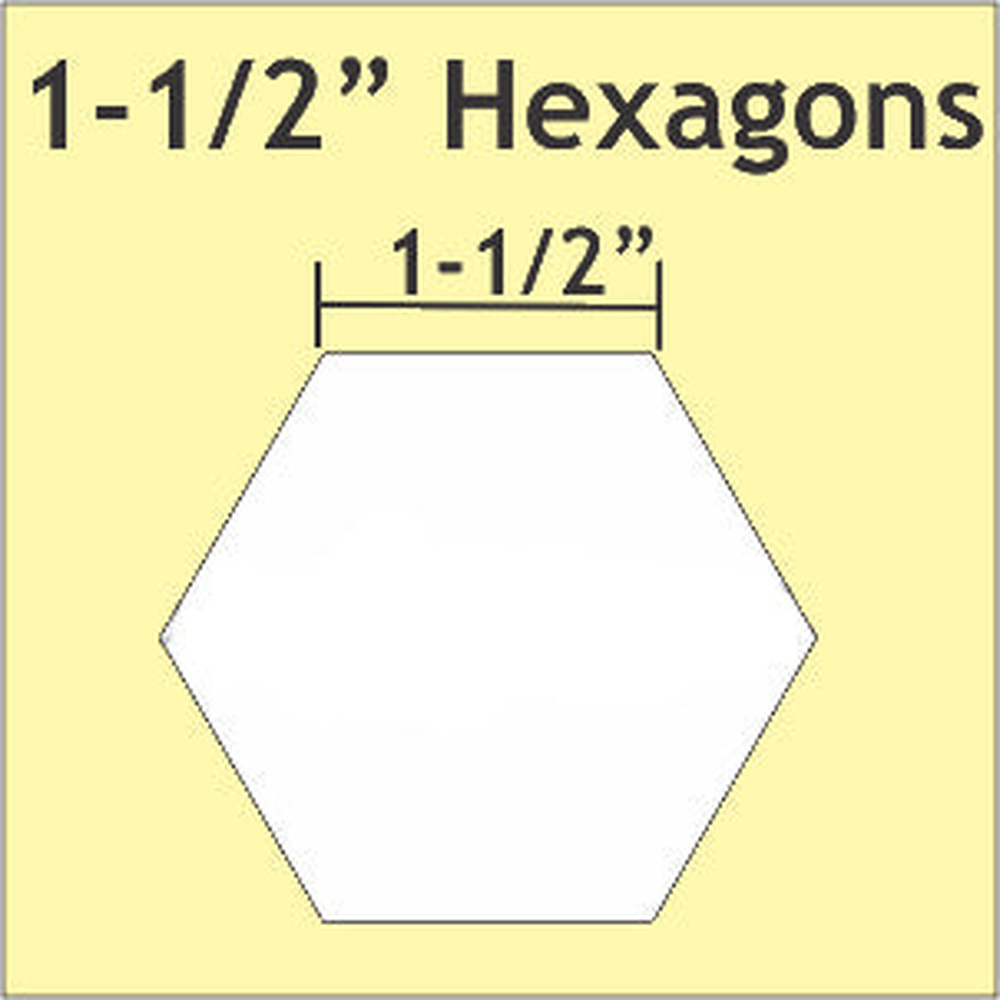 Paper Piecing Hexagons 1½" - Paper Pieces