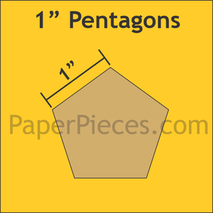 Paper Piecing Pentagons 1" - Paper Pieces