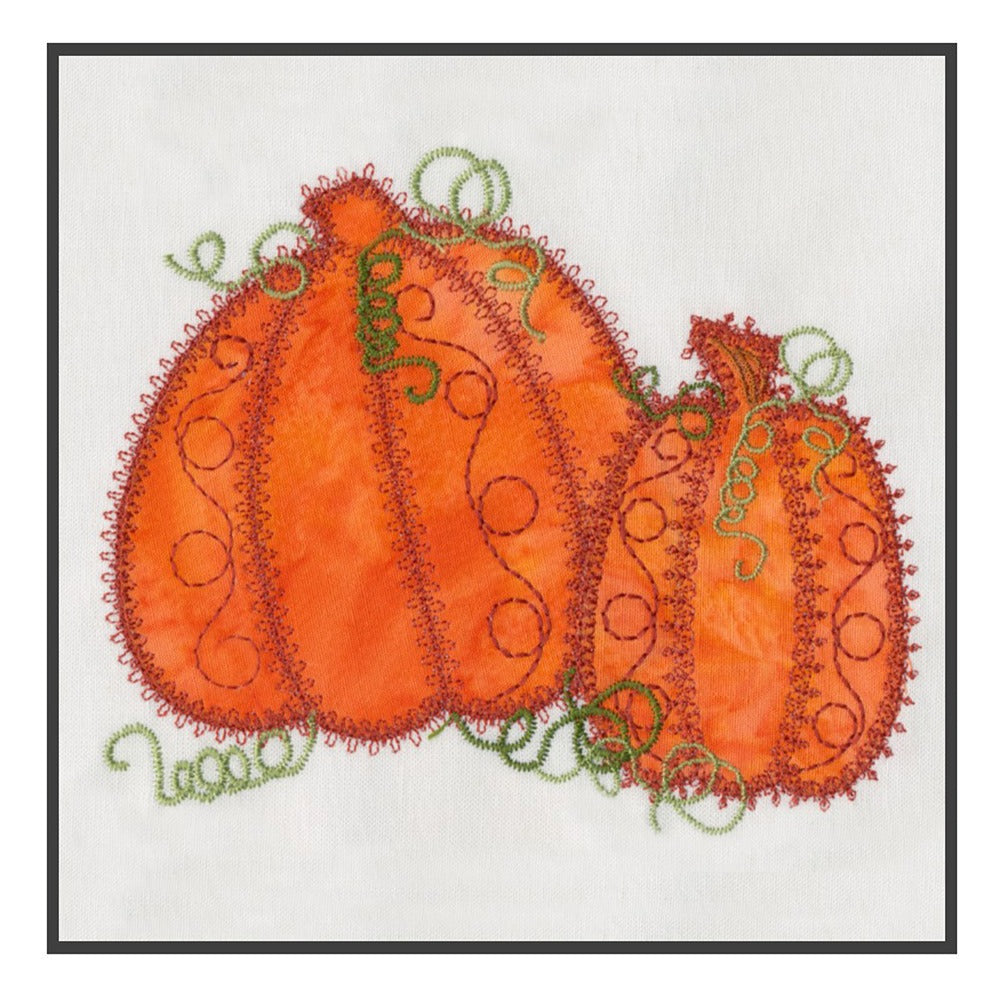 Pumpkin Double 1 - Digital Download - craft pattern by V-Stitch Designs