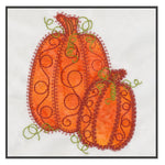 Pumpkin Double 2 - Digital Download - craft pattern by V-Stitch Designs