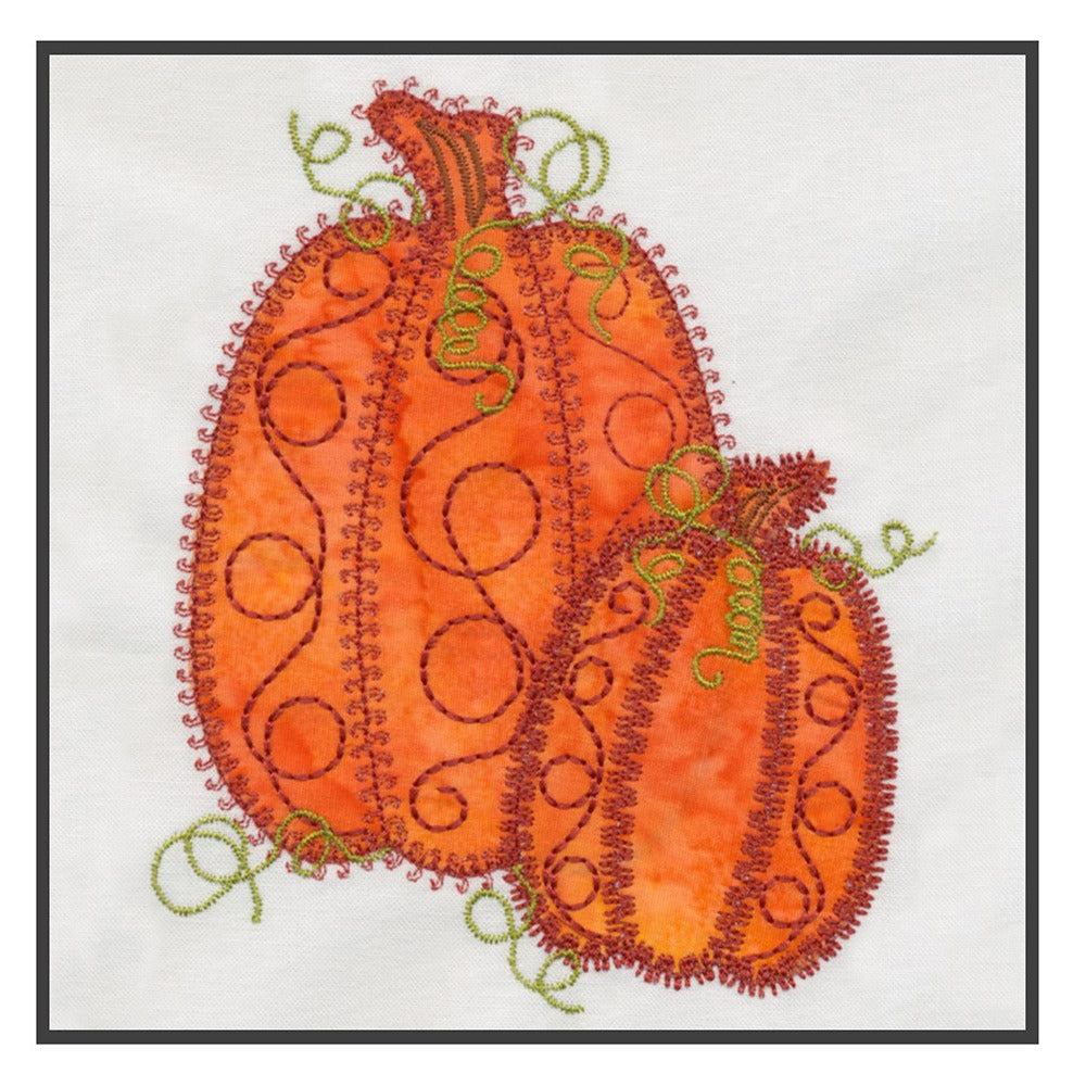 Pumpkin Double 2 - Digital Download - craft pattern by V-Stitch Designs