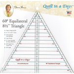 Quilt In A Day 60 Degree 8½" Triangle Ruler - quilting template set for patchwork blocks