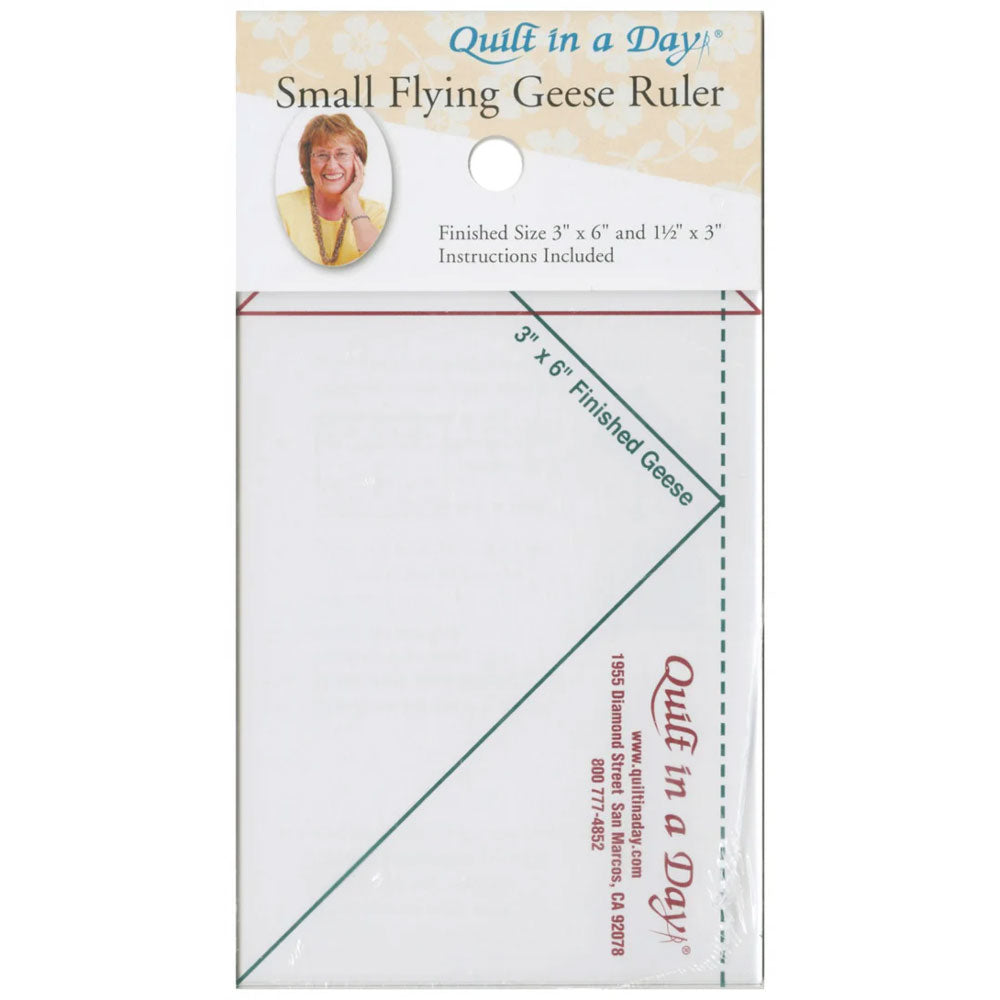Quilt In A Day Flying Geese 3" x 6" Ruler - quilting ruler and template