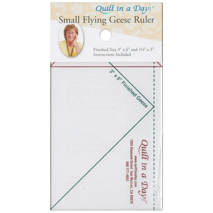 Quilt In A Day Flying Geese 3" x 6" Ruler - quilting ruler and template