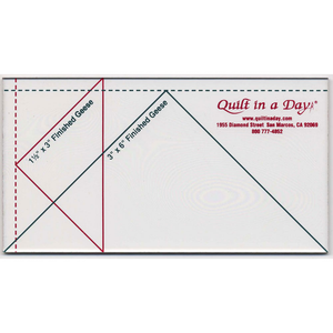 Quilt In A Day Flying Geese 3" x 6" Ruler - quilting ruler and template - detail view