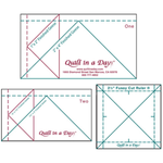 Flying Geese Mini - craft pattern by Quilt In A Day