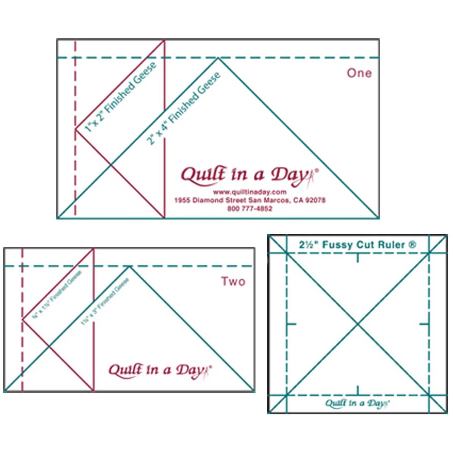 Flying Geese Mini - craft pattern by Quilt In A Day