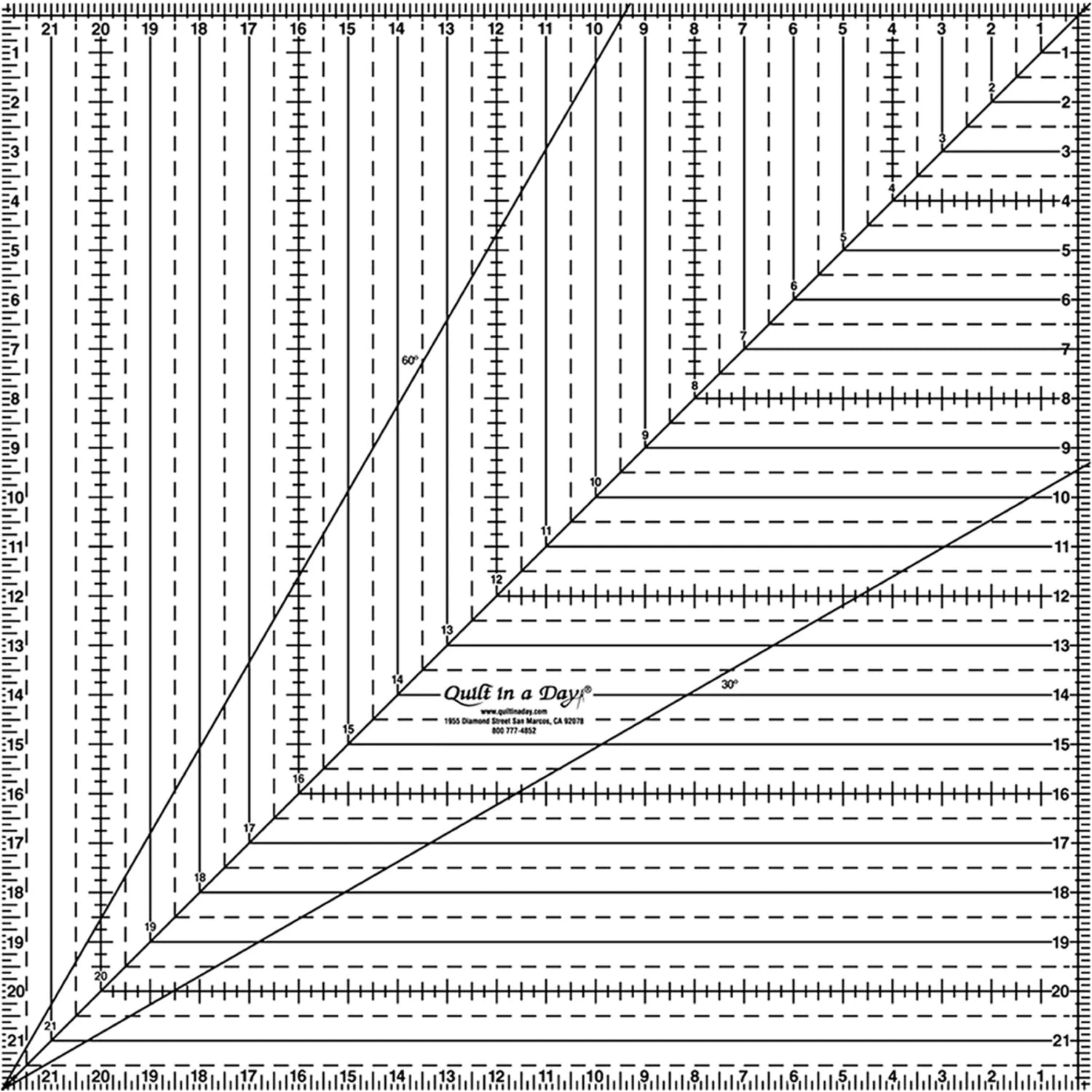 Quilt In A Day Square Up Ruler 22" - quilting ruler and template