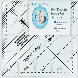 Quilt In A Day Triangle Square Up Plus Ruler 4½" - quilting template set for patchwork blocks
