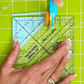 Quilt In A Day Triangle Square Up Plus Ruler 4½" - quilting template set for patchwork blocks - packaging