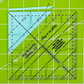 Quilt In A Day Triangle Square Up Plus Ruler 4½" - quilting template set for patchwork blocks - alternate angle