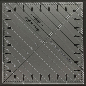 Quilt In A Day Triangle Square Up Plus Ruler 9½" - quilting template set for patchwork blocks - detail view