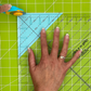 Quilt In A Day Triangle Square Up Plus Ruler 9½" - quilting template set for patchwork blocks - alternate angle
