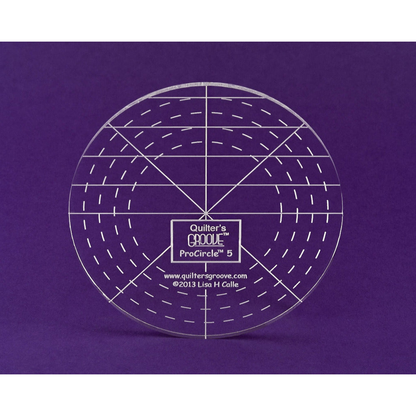 Quilter's Groove ProCircles Rulers - craft pattern by Lisa Calle