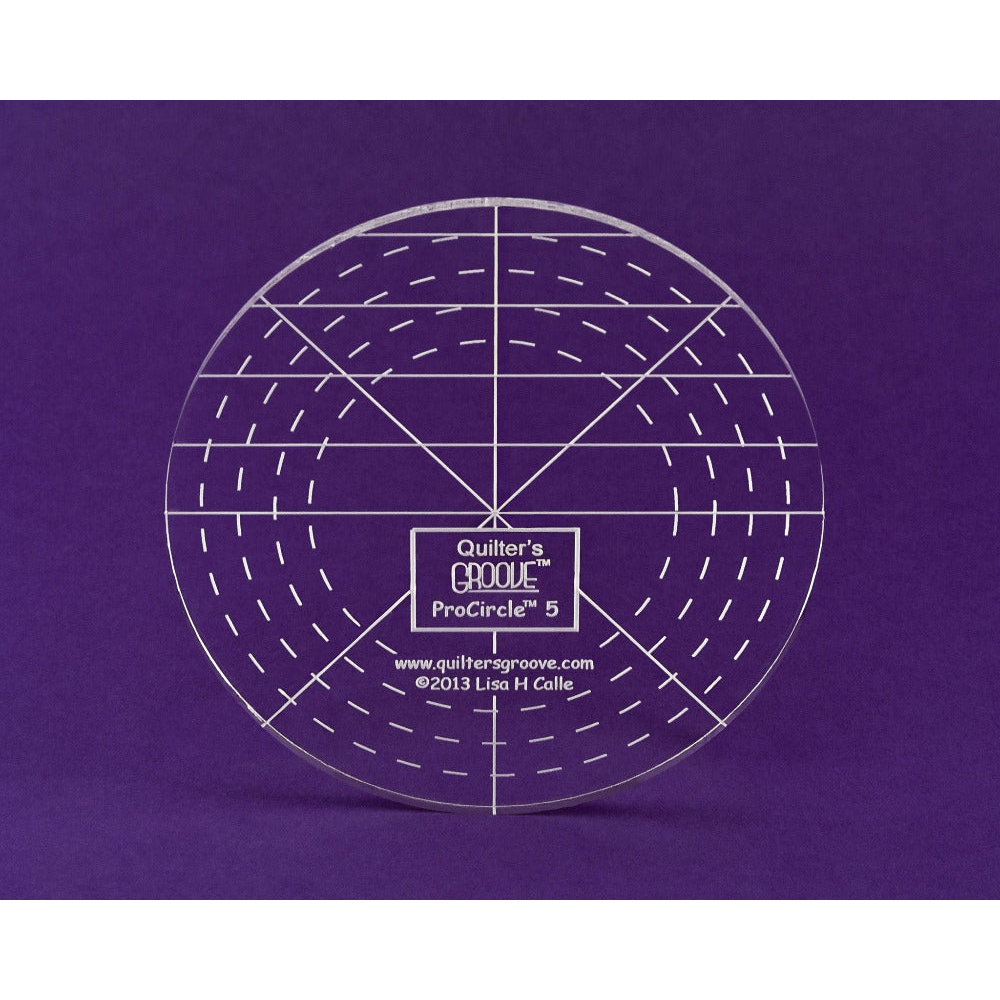 Quilter's Groove ProCircles Rulers - craft pattern by Lisa Calle
