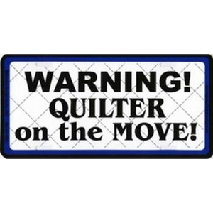 Quilters Licence Plates - craft pattern by Chalet Publishing - detail view