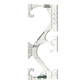 Quilter's Rule ⅛" 1"- 4" Hanging Heart Chain - quilting ruler and template