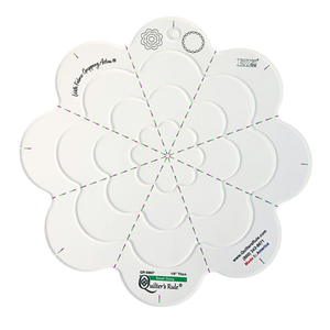 Quilter's Rule ⅛" Daisy 2" to 8" Set of 4 - quilting ruler and template