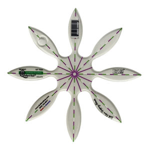 Quilter's Rule ⅛" Mini Sunflower Pack of 1 - quilting ruler and template