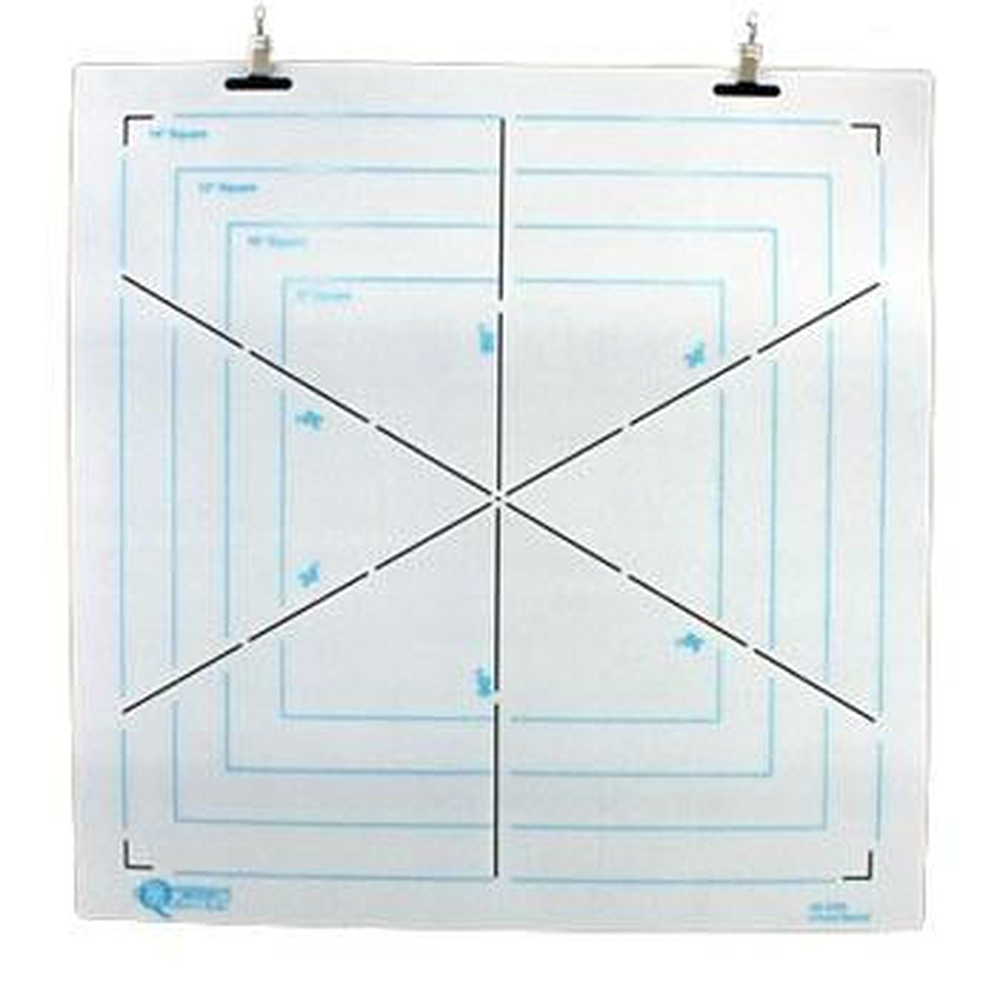Quilter's Rule 6-Point Block 16" x 16" quilting stencil - hand and machine quilting template