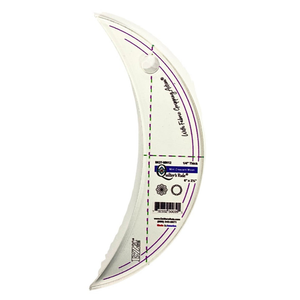 Quilter's Rule ¼" Mini Crescent Moon 6" x 3½" Pack of 1 - quilting ruler and template