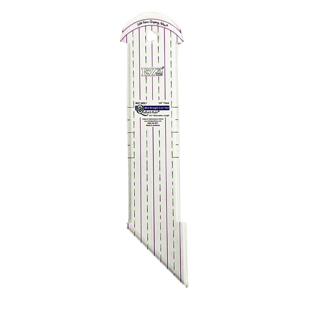 Quilter's Rule ¼" Mini Straight Line Ruler 6½" Pack of 1 - quilting ruler and template