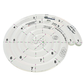 Clear, plastic, spiral shaped quilting template with clearly visible registration marks. Two different sizes in one tool; 5 i