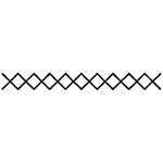 Quilting Creations 1" Crosshatch Border quilting stencil - hand and machine quilting template