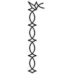 Quilting Creations 1" Small Border quilting stencil - hand and machine quilting template