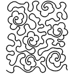 Quilting Creations Stencil 11" Rose Stipple