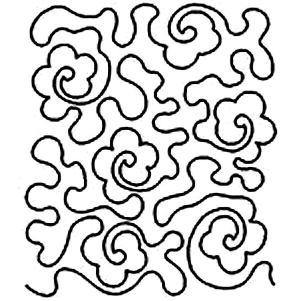 Quilting Creations Stencil 11" Rose Stipple